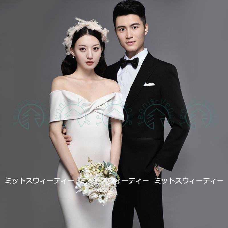 ウェディングドレス ロングドレス 結婚式 フォトウェディング ウエディングドレス 二次会 花嫁 前撮 12,931円