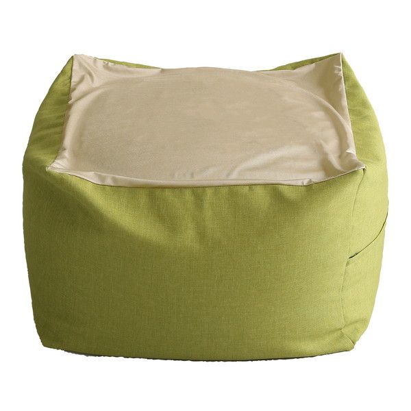 SH-07-NGMV-L キューブ型ビーズクッション ライトカラー Guimauve Neo-ギモーブネオ- カラーズ Lサイズ ライトグリーン メーカー直送