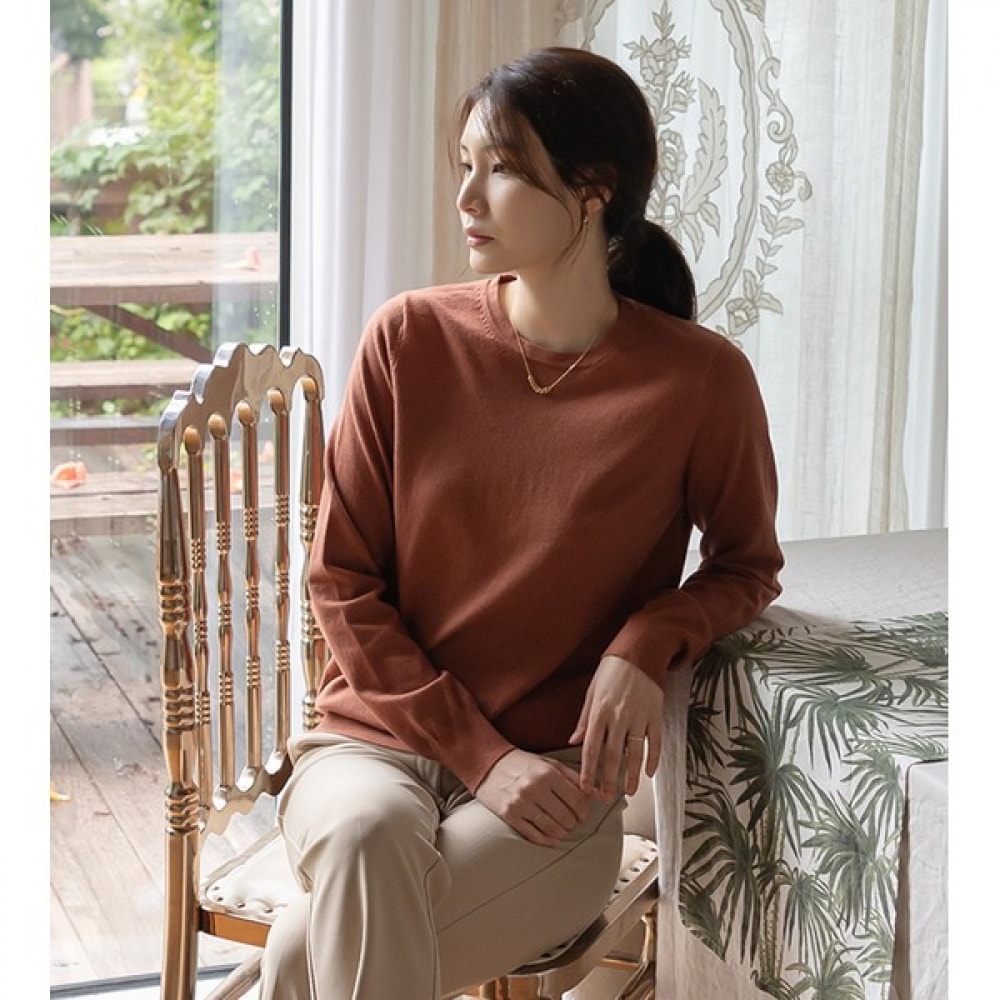 (ELYSIA) ソリッドラウンドニット