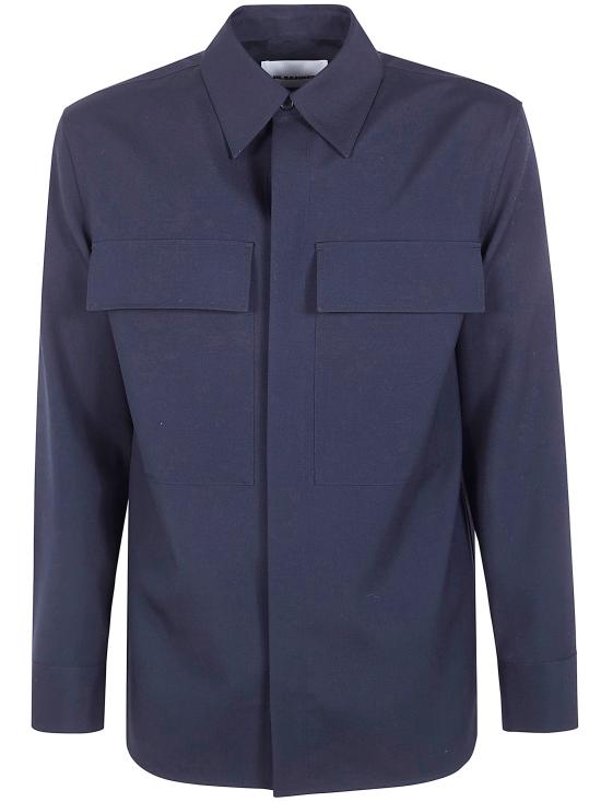 JIL SANDER Men Long Tops J23DL0104 J40159 098 401 NAVY