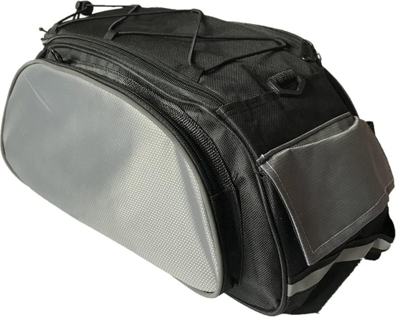 自転車 リアバッグ 荷台バッグ 大容量 13L 斜め掛けバッグ 多機能 反射 装着簡単 サイクリングバッグ ロートバイク用 収納アクセサリー