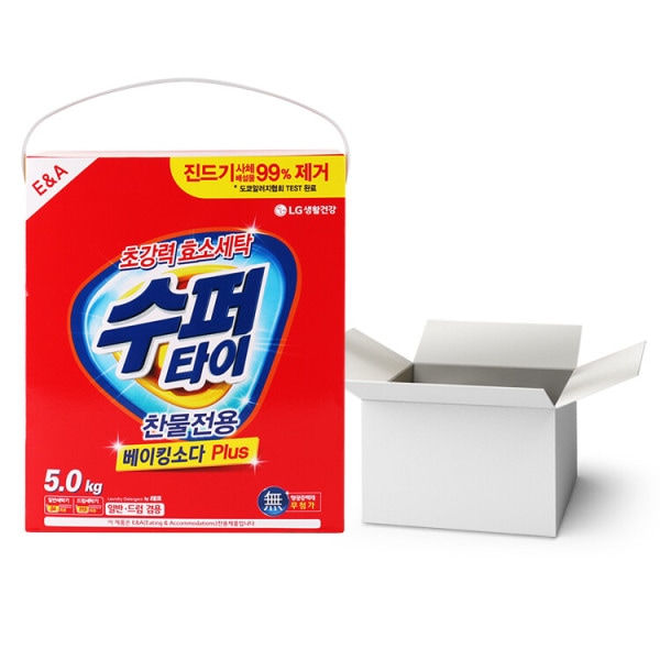 (3個) LG スーパータイ 冷水専用 洗濯洗剤 カートン5kg