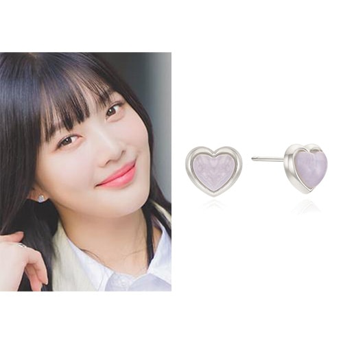 [silver 925][レッドベルベットジョイ 着用] ラビングハートイヤリング/大学生ファッション 韓国人気ファッション 韓国ジュエリー 人気ジュエリー 韓国ファッション