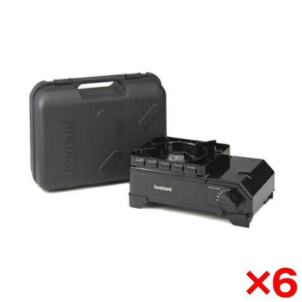 【6個セット】 CB-ODX-JR-BK ブラック カセットフー タフまるJr. [カセットコンロ]