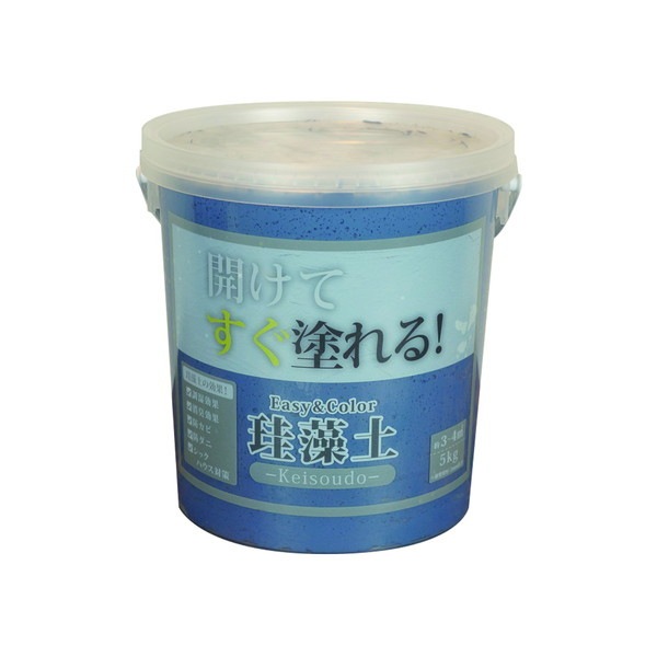 ワンウィル EASY&COLOR珪藻土5KG ネイビーブルー 5,327円