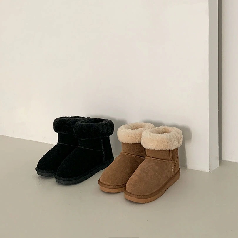 韓国の女性ファッション / ベーシックムートンブーツ sh1025