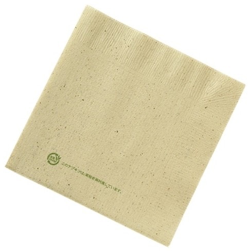 四つ折　茶殻入紙ナプキン　CP4A IN　100枚×100袋入（茶殻説明文入り）【取り寄せ商品・即納不可・代引き不可・返品不可】