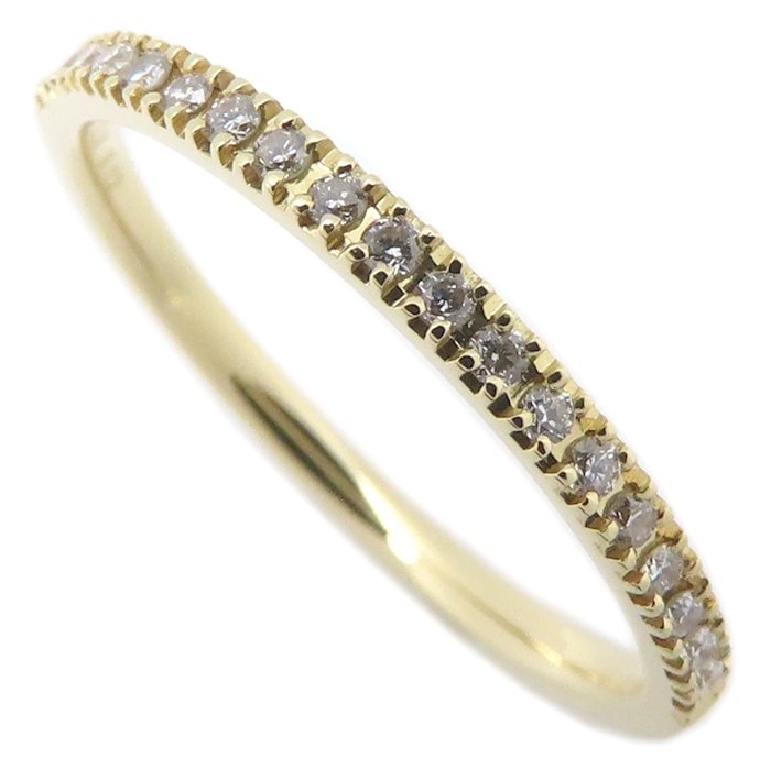 BELLESIORA ベルシオラ ダイヤモンド リング ハーフエタニティ ダイヤ0.12ct 11号 K18YG イエローゴールド レディース/295476【中古】