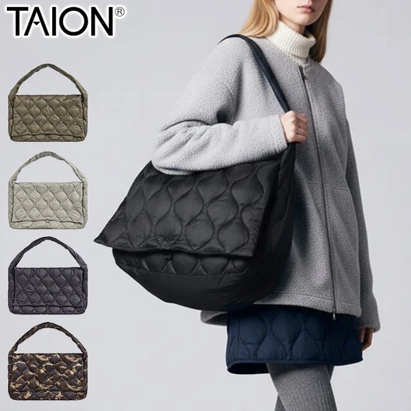 ショルダーバッグ メンズ レディース 斜めがけ 軽量 大きめ 大容量 A3 B4 A4 ミリタリー メッセンジャー ダウンバッグL TAION-MGBG01ALSML-L