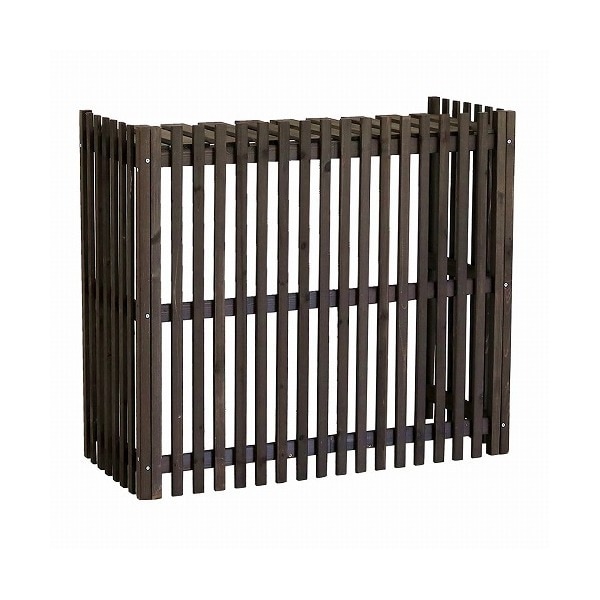 住まいスタイル 縦格子 モダン 室外機カバー モダコ 幅92.5cm ダークブラウン AC-M925DBR メーカー直送