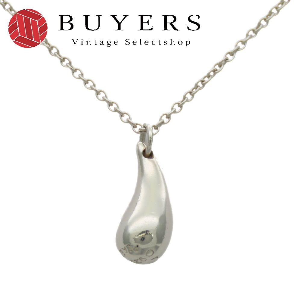 中古 ネックレス ティアドロップ シルバー925 約2.5g シルバー エルサペレッティ アクセサリー かわいい レディース 女性
