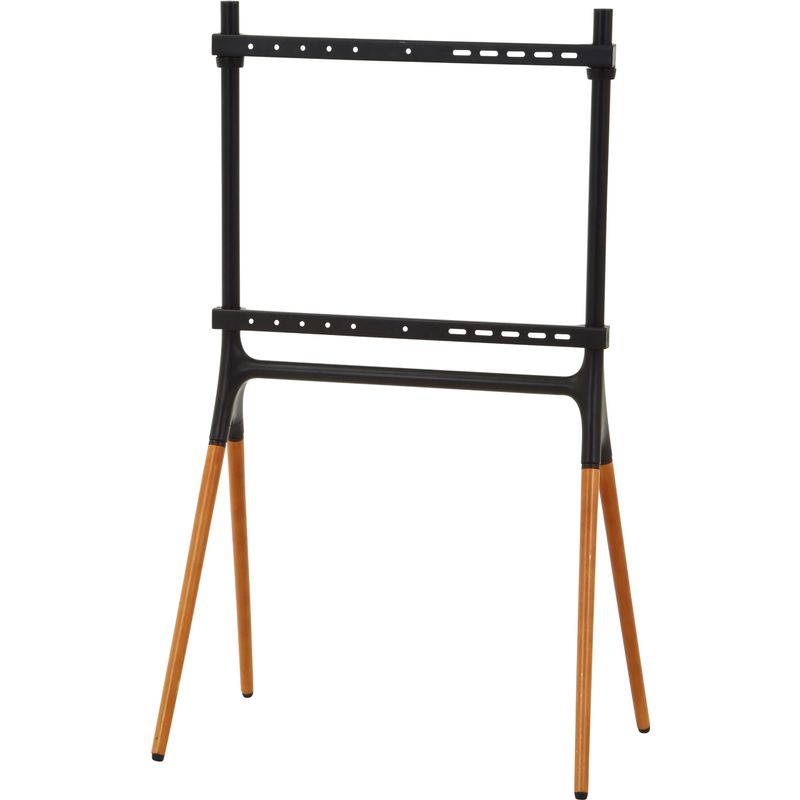 TVスタンド 幅80×奥行50×高さ138cm ブラックブラウン ブナ材 4本脚 イーゼル風 テレビ設置 85985