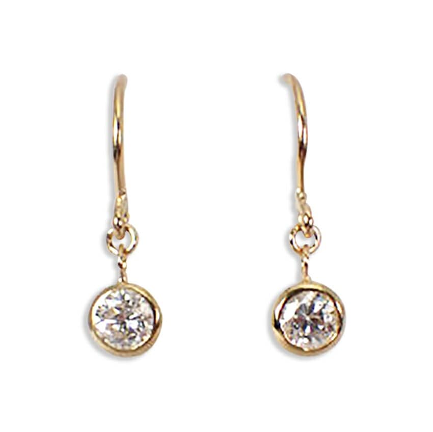 【新品】K18YG ダイヤモンド ピアス 0.10ct0.10ct[i12-10］