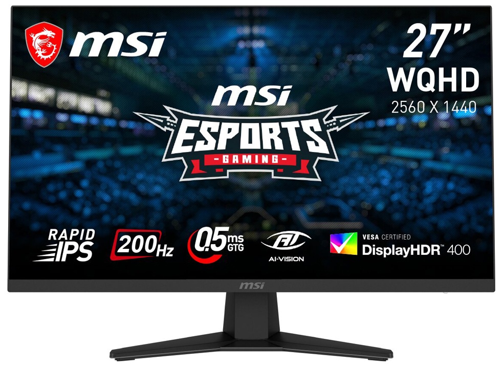 MSIエムエスアイ ゲーミング液晶ディスプレイ(27型/RAPID IPS/WQHD 2560 × 1440/200Hz/0.5ms)(ブラック) MAG274QFE20
