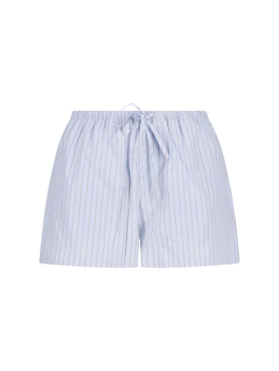 DUNST Women Straight Pants UDPA6B248B1 SOFT BLUE STRIPE