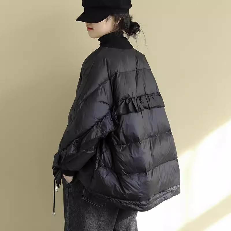 アウター ジャケット レディース ボアジャケット 長袖 Vネック ストリート ふっくら 綿 シンプル カジュアル おしゃれ かっこいい こなれ感 ラフ メンズライク マニッシュ ボーイッシュ スポーテ