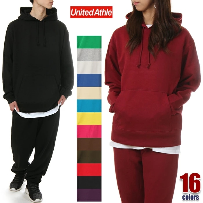 ユナイテッドアスレ スウェット 上下 パーカー ＋ スウェットパンツ メンズ レディース キッズ UNITED ATHLE スウェット上下 無地 セットアップ 裏毛 大きいサイズ ビッグシルエット ビ