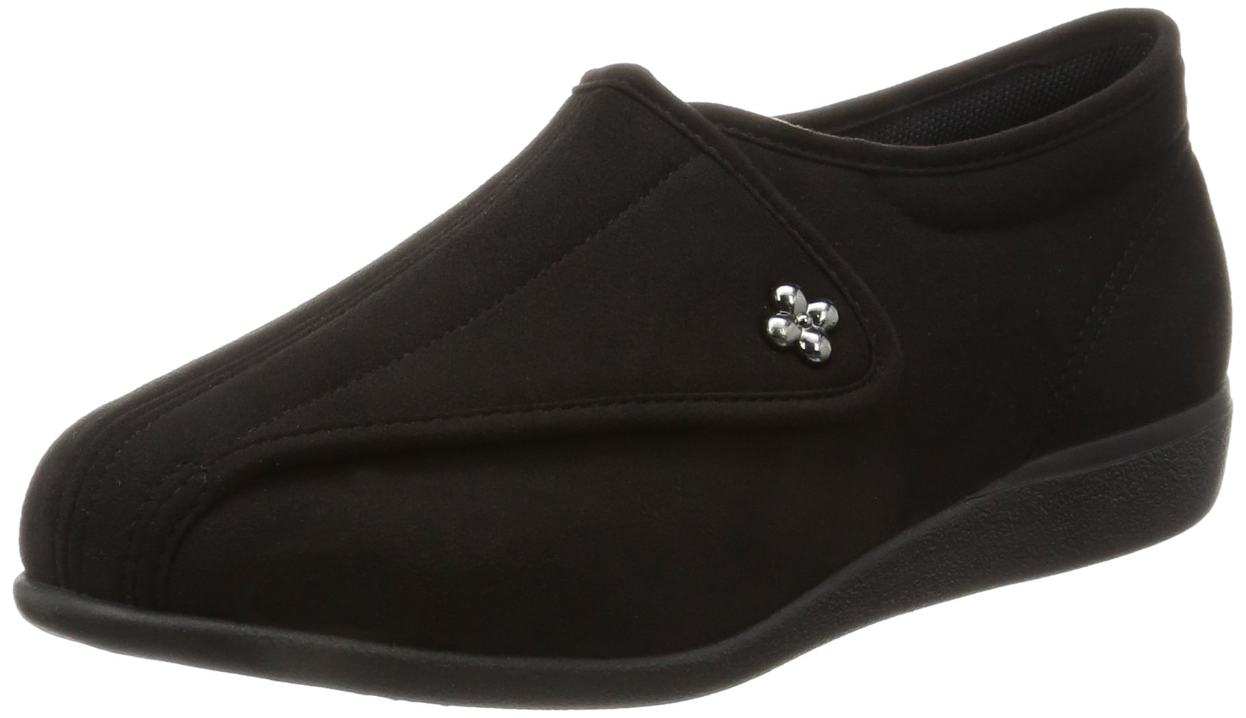 カイホシュギ 介護シューズ 軽量 転倒予防 リハビリ 幅広3E KHS L011 レディース ブラック 22.5 cm 3E