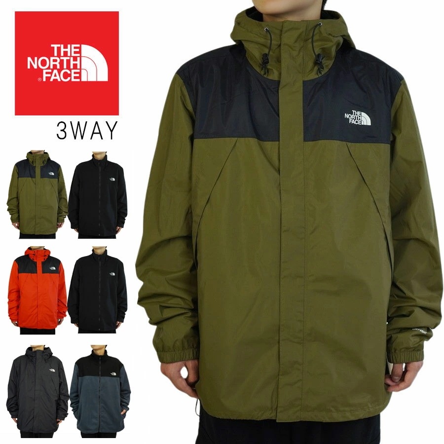 ノースフェイスTHE NORTH FACEメンズ ジャケットM ANTORA TRICLIMATEメンズ アントラ トリクラメイトミリタリーオリーブ/ブ