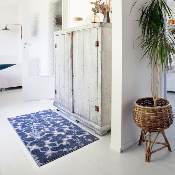 玄関マット ドアマット 60×110cm おしゃれ 柄 デザイン 北欧 スタイリッシュ アート 屋内 マット 室内用 ずれない 吸水 速乾 洗える ウォッシャブル 日本製