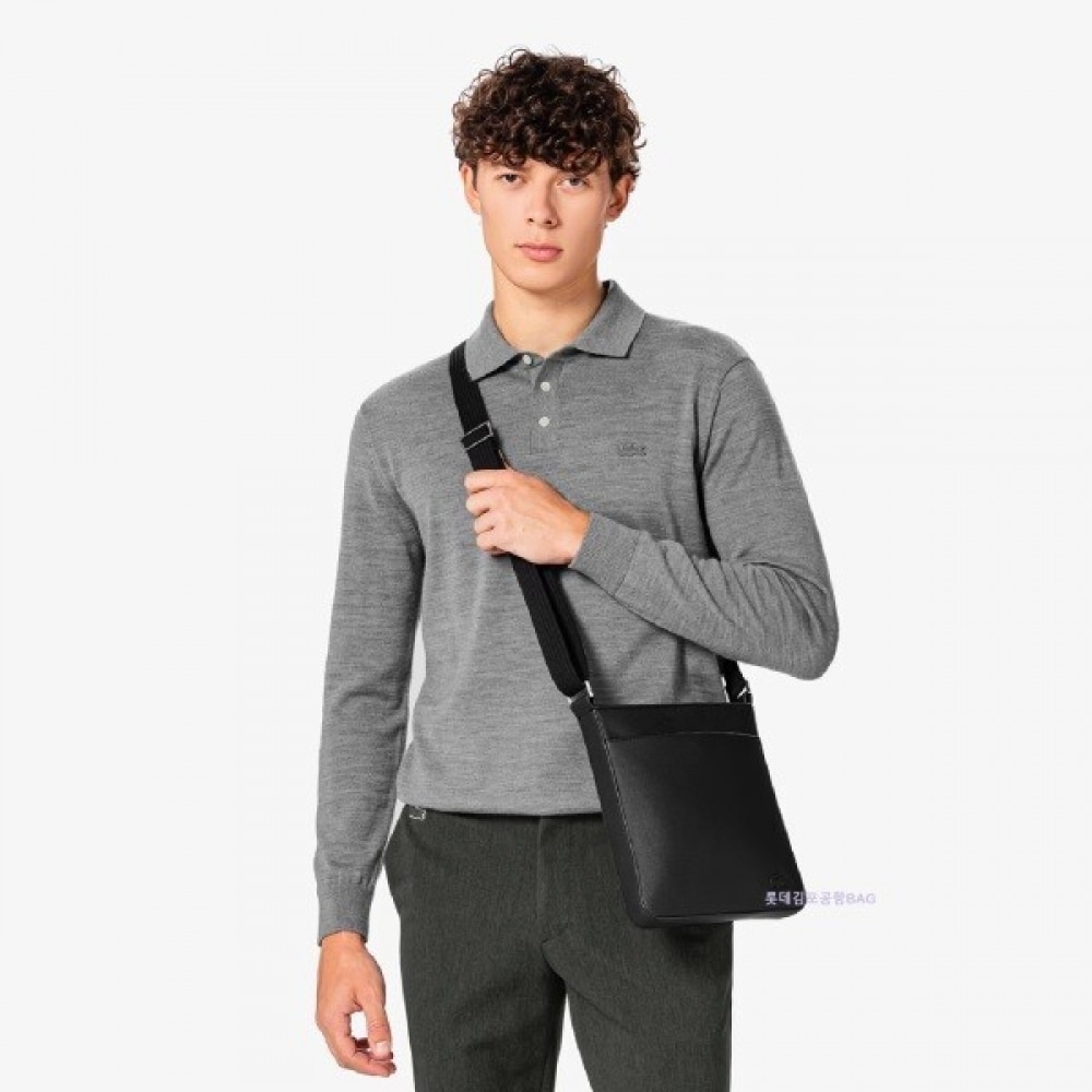 ラコステ メンズクラシック フラット クロスバッグ NH5191H55N000