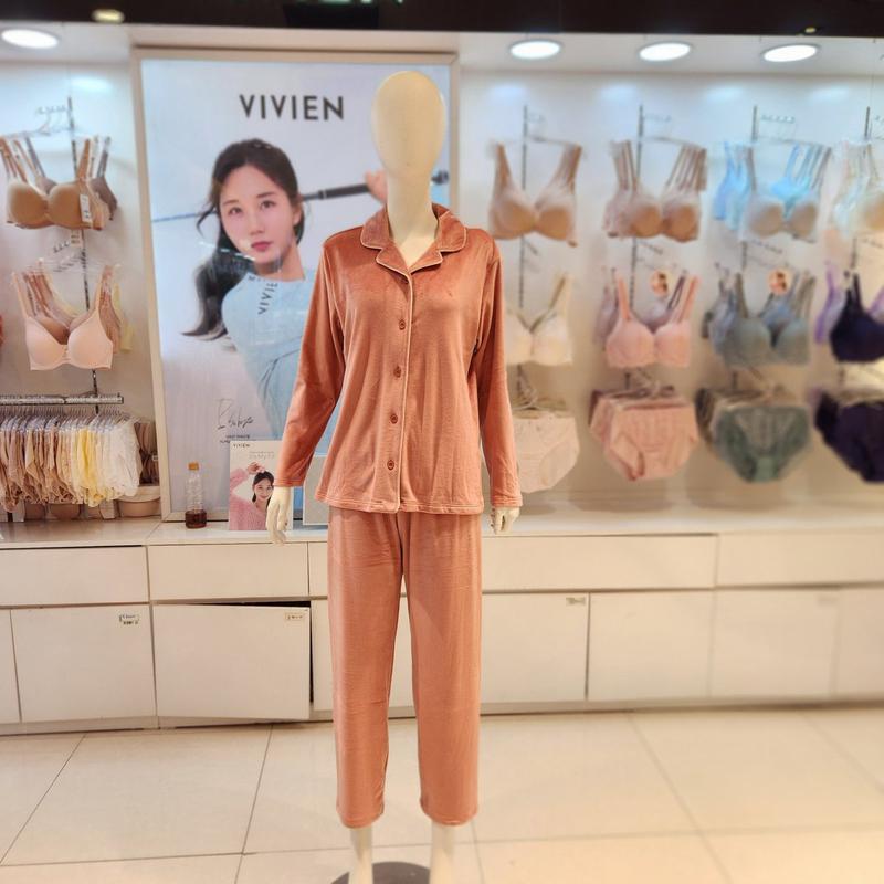 極細糸 女性パジャマセット(WP8876A)_s