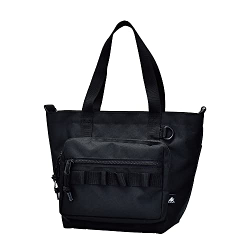 [アヴェンチュラ] ショルダーバッグ トートバッグ ランチトート シンプル 撥水素材 ポイントネーム ショルダートート 0005 ブラック