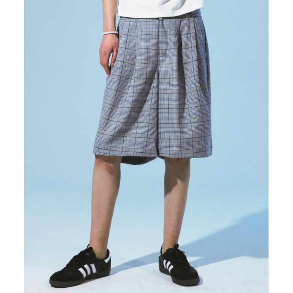 PRENDA CHECK CARGO SHORTS BLUE PRTHSUCS02WB1