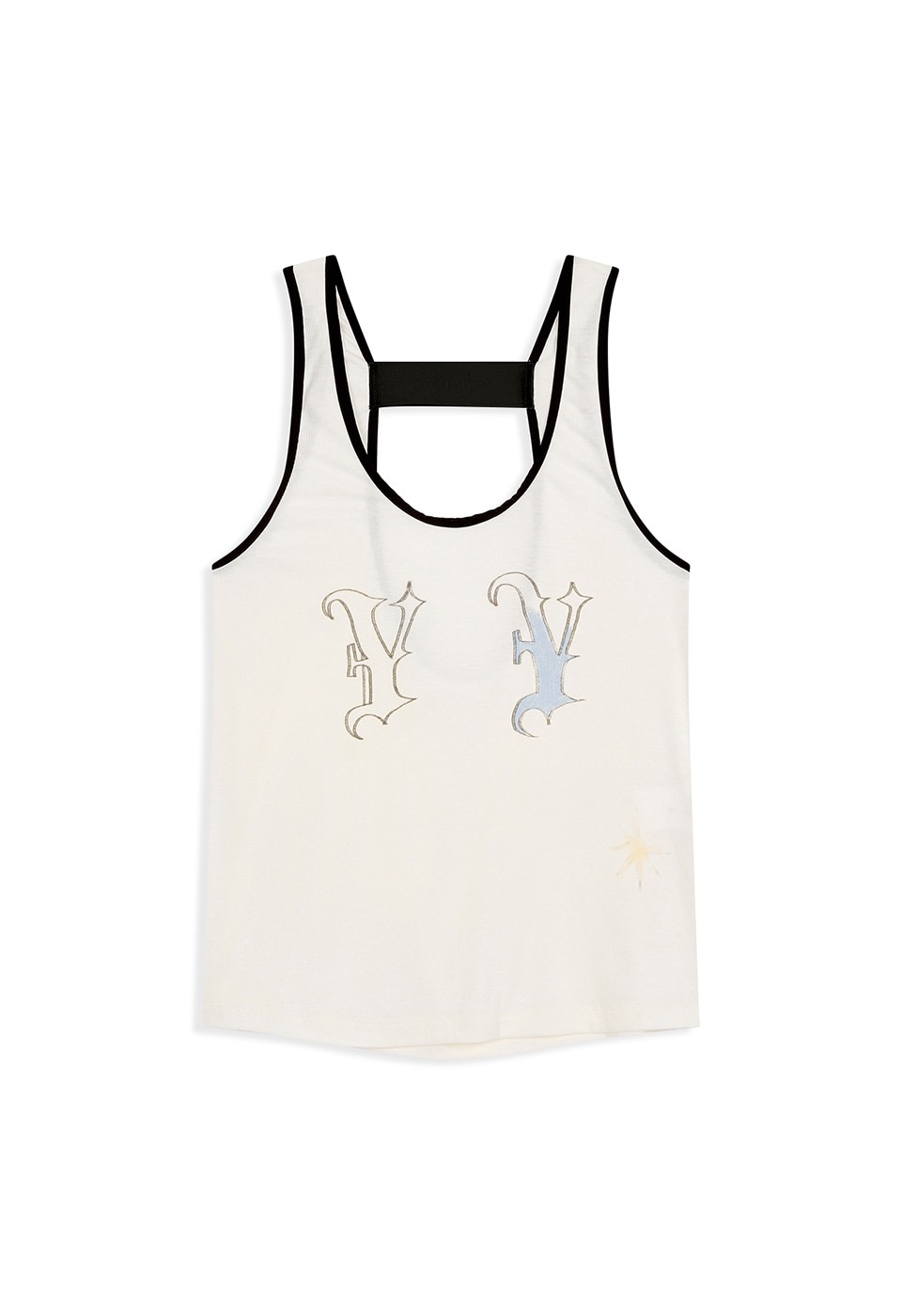 【OPEN Yy】 26SS YY BANDED SLEEVELESS TOP : WHITE