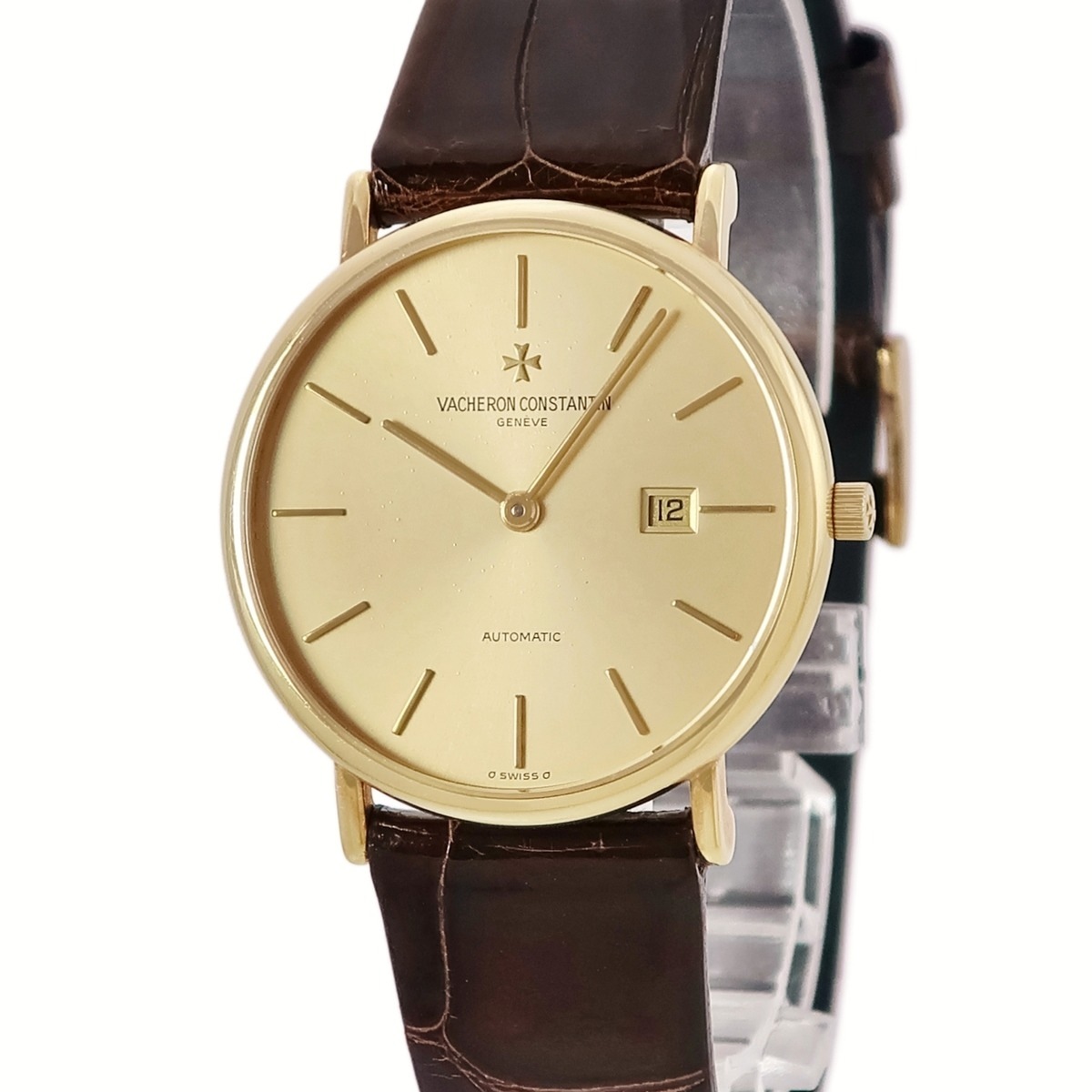 パトリモニー オートマティック 48002/000J-3 自動巻き メンズ レディース OH済 K18YG無垢 3年保証