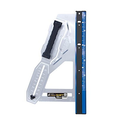 他サイト： シンワ測定 丸ノコガイド定規 エルアングルPlus シフト 45cm 寸勾配切断機能付 79052の商品画像
