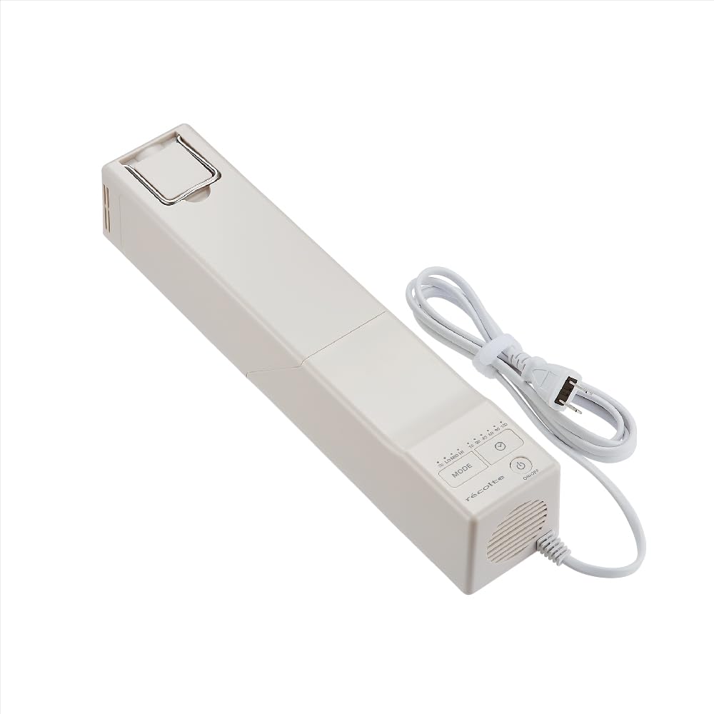 recolte レコルト スティックふとんドライヤー ふとん乾燥機 コンパクト 軽量 あたため ダニ対策 ダニ退治 靴乾燥アタッチメント付き 衣類乾燥 持ち運び簡単 温度調節 タイマー付き ナチュラル