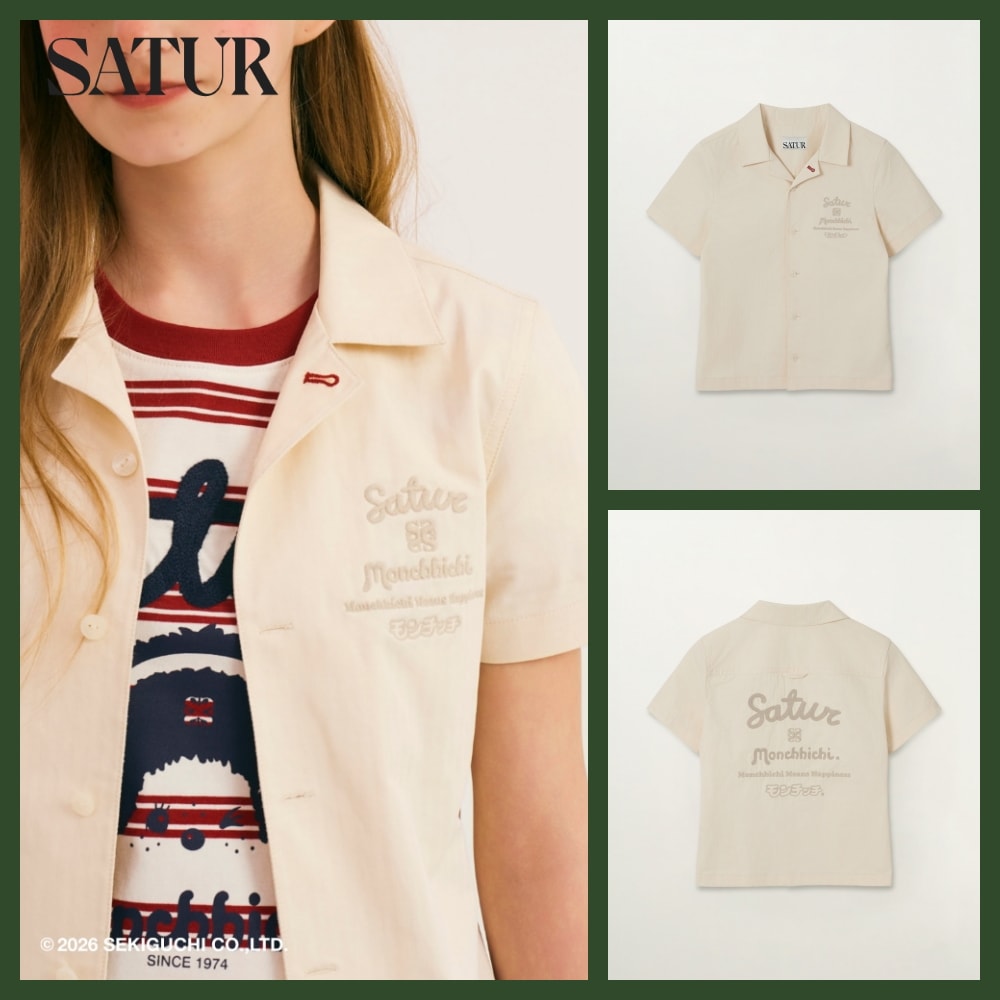 (W) Satur X Monchhichi Graphic Half Shirt