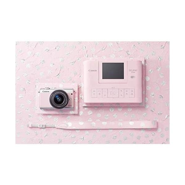 【中古】Canon ミラーレス一眼 EOS M100 リミテッドピンクフォトキット EF-M15-45 IS STM/SELPHY CP1300付属