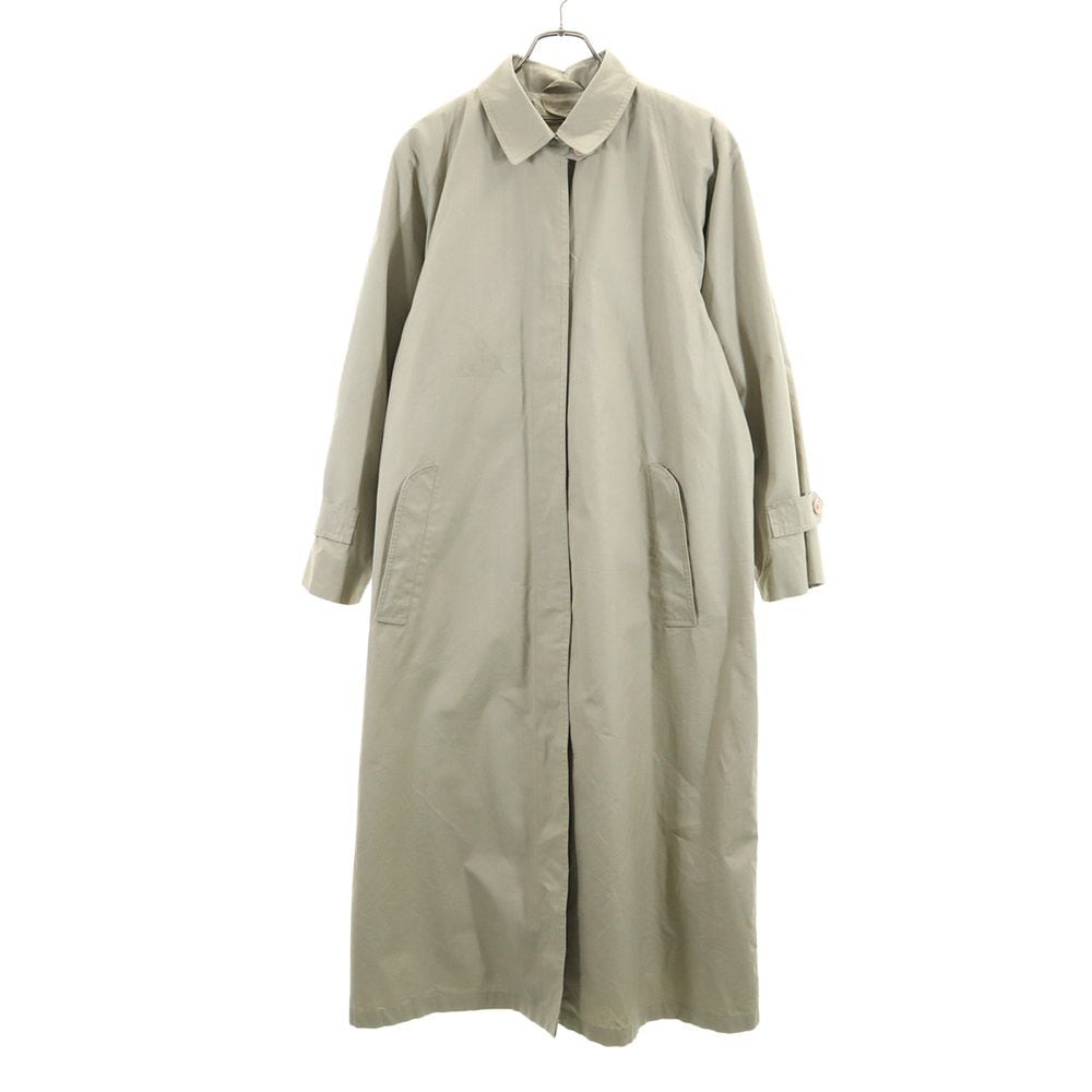 80s 90s USA製 オールド ライナー付き ステンカラーコート 14 ベージュ レディース