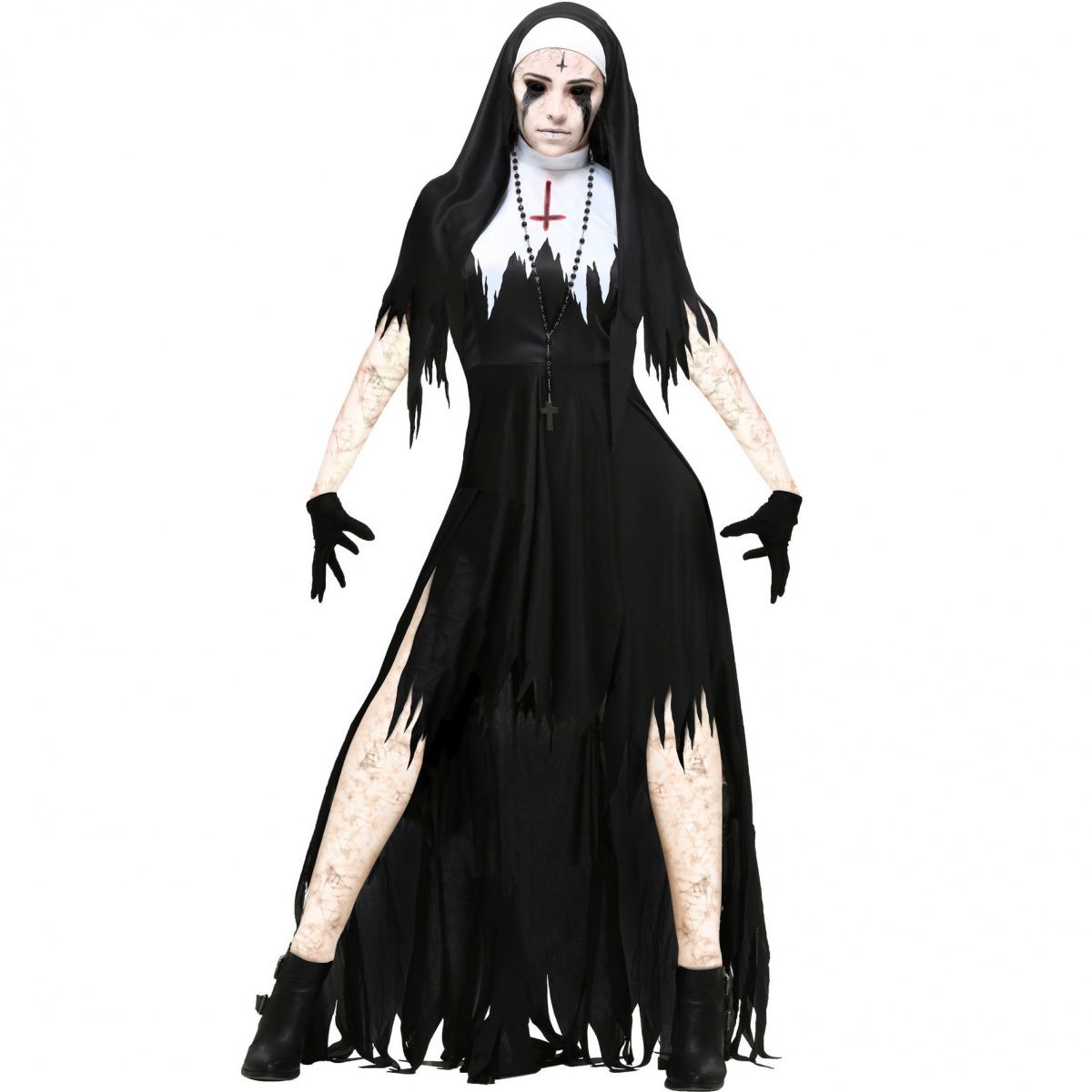 ハロウィーン衣装コスチュームコスチュームホラー修道女衣装コスプレコスプレ吸血鬼悪魔衣装メイク
