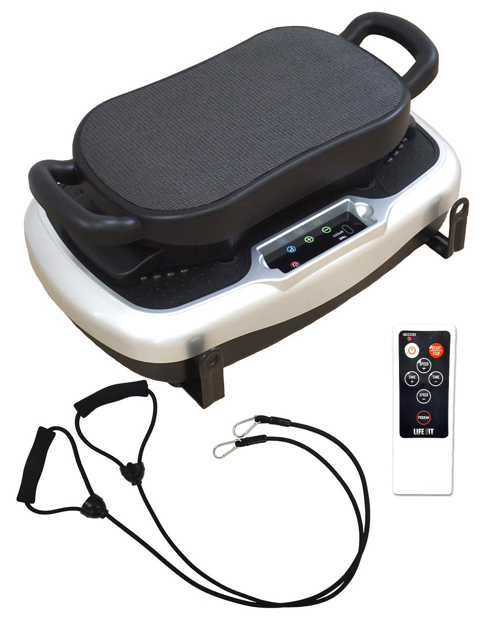 ライフフィットトレーナー 2Way fit001 振動マシン ダイエットマシン ぶるぶるマシン フィットネスマシン 筋トレ 有酸素運動 5種類のプログラムモード 振動調節32段階 【1年保証 9,886円