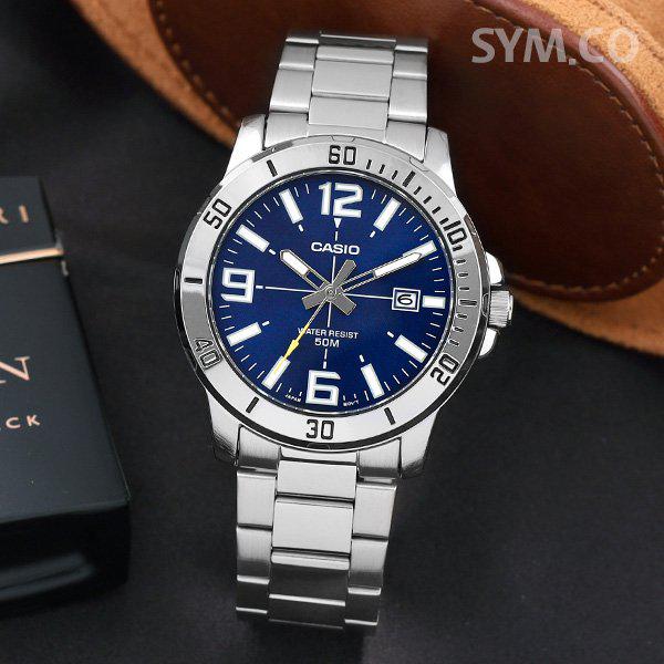 MTP-VD01D-2B ダイバールック ヴィンテージ カジュアル スポーツ メンズ メタル 腕時計 d