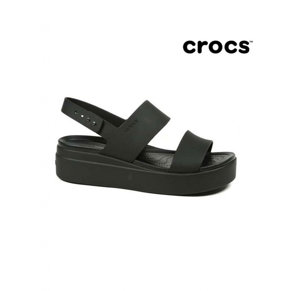 クロックスレディースブルックリンローウェッジブラック 206453-060 11,119円
