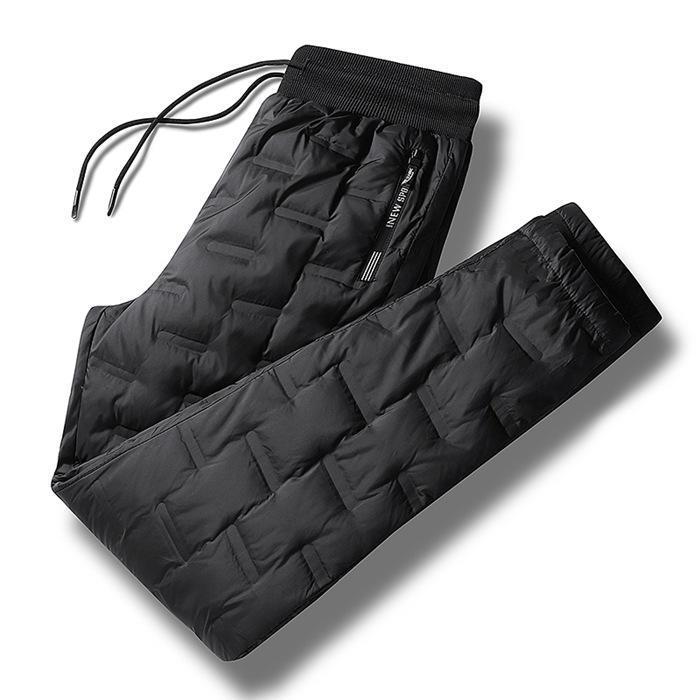 ダウンパンツ メンズ 暖かい エコ ジョガーパンツ 中綿パンツ 防寒 ズボン スリム 細身 冬服 冬 服 ゴルフウェア