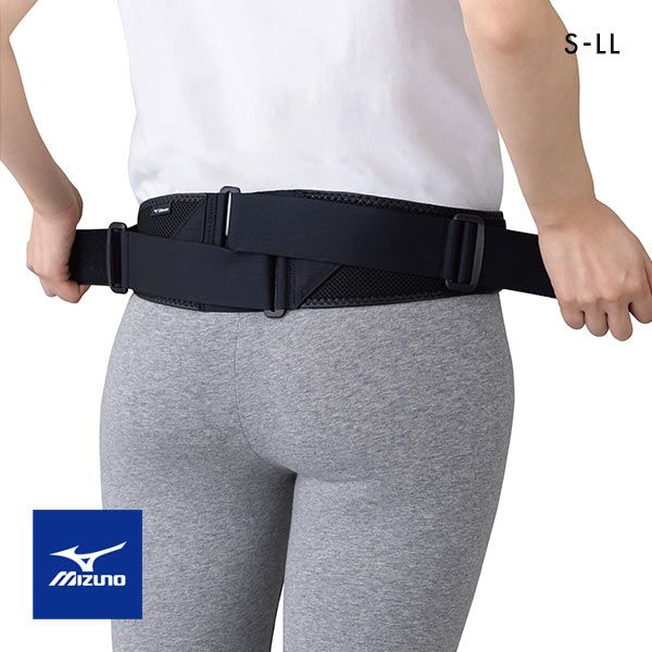 ミズノ MIZUNO 軽い力でグーッと締まる 腰部骨盤ベルト ノーマルタイプ 日本製 男女兼用 ユニ