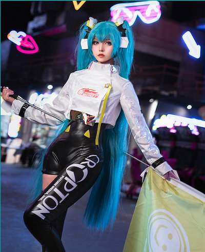 初音ミク GTプロジェクト GSR レーシングミク 2022Ver コスプレ-