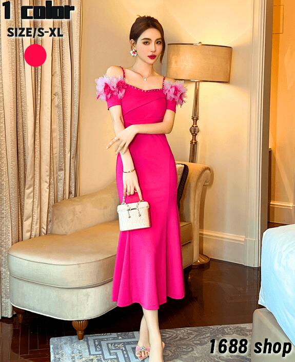 【新品追加】2025 タイトワンピース 姫系ワンピース　シンプル　ワンピース インポート ひざ丈 ミドル丈 エレガント　韓国ファッション シンプル Vネック パーティドレス 半袖　お嬢様 セクシー ミ