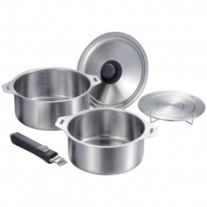 燕三 燕三 ハンドル着脱式鍋2点セット(18・20cm) EM-030 3488-304