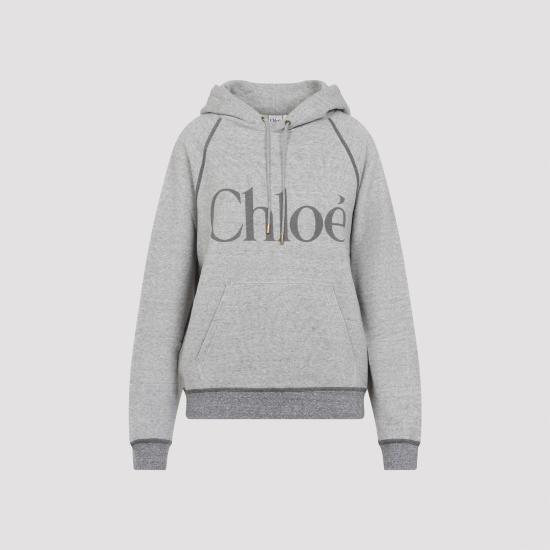 CHLOE Women Hoodies CH25AJH10179 060 VAPOR GREY