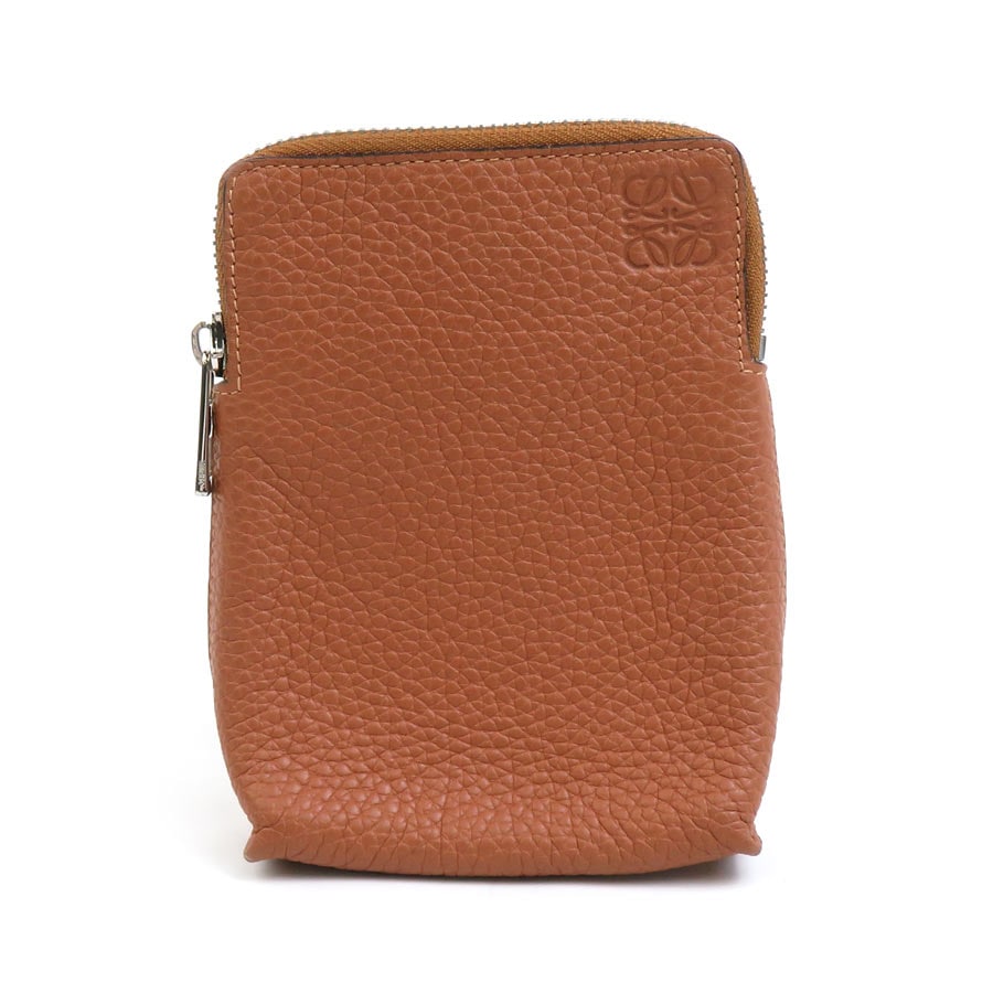 ロエベ LOEWE ポーチ レザー ブラウン メンズ h30866a