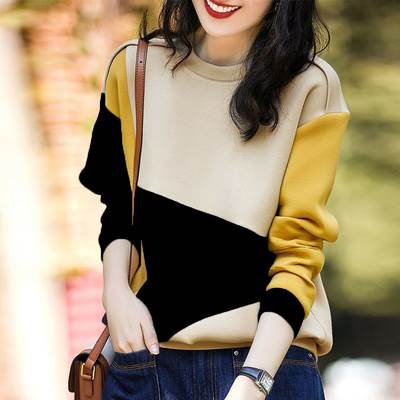 トップス レディース スウェット トレーナー 個性的 長袖 派手 柄 マルチカラー 赤 黄色 S M L XL 2XL 秋 冬 おしゃれ カジュアル ナチュラル シンプル ラフ ガーリー マニッシュ 6,116円