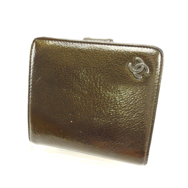 二つ折り財布 ラウンドファスナー ブラウン カーキ 中古 28,032円