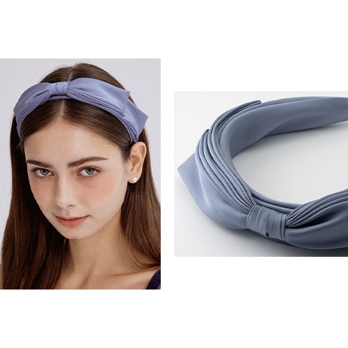 オーバーラップ リボン ヘアバンド_HB2202/韓国ファッション 韓国人気ブランド 韓国人気ファッション 人気ジュエリー