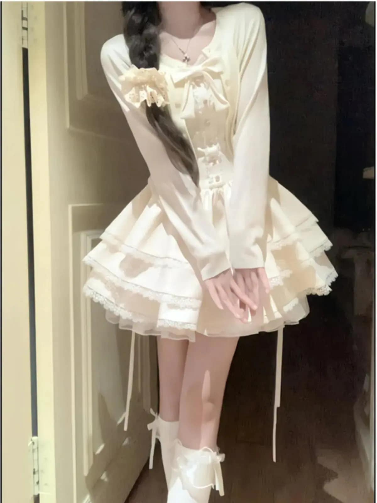 二点セット ドレス 脚魅せミニスカートハロウィン チュチュ コスプレ レディース コスプレ ツーピース ロリータ